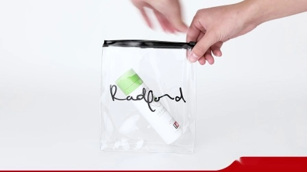 La cremallera transparente del PVC del pequeño uso del regalo de encargo empaqueta los bolsos de empaquetado plásticos de la cerradura de la cremallera